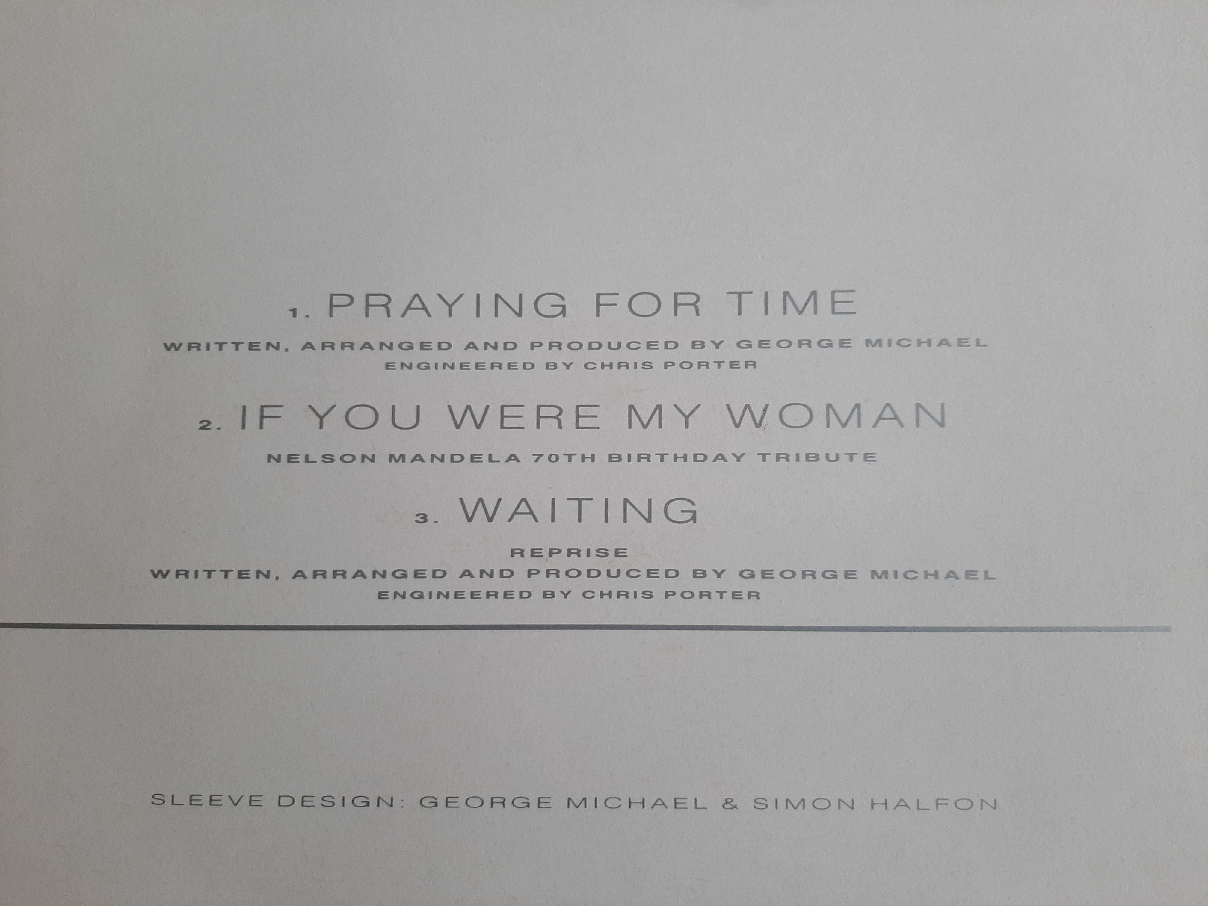 George Michael - Praying For Time - Europa - Vinil LP Maxi Single