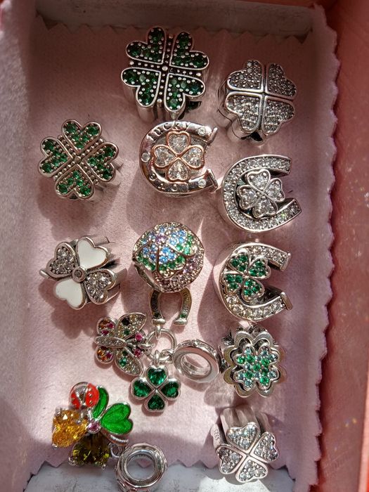 Новые шармы, стопперы для Пандора серебро 925