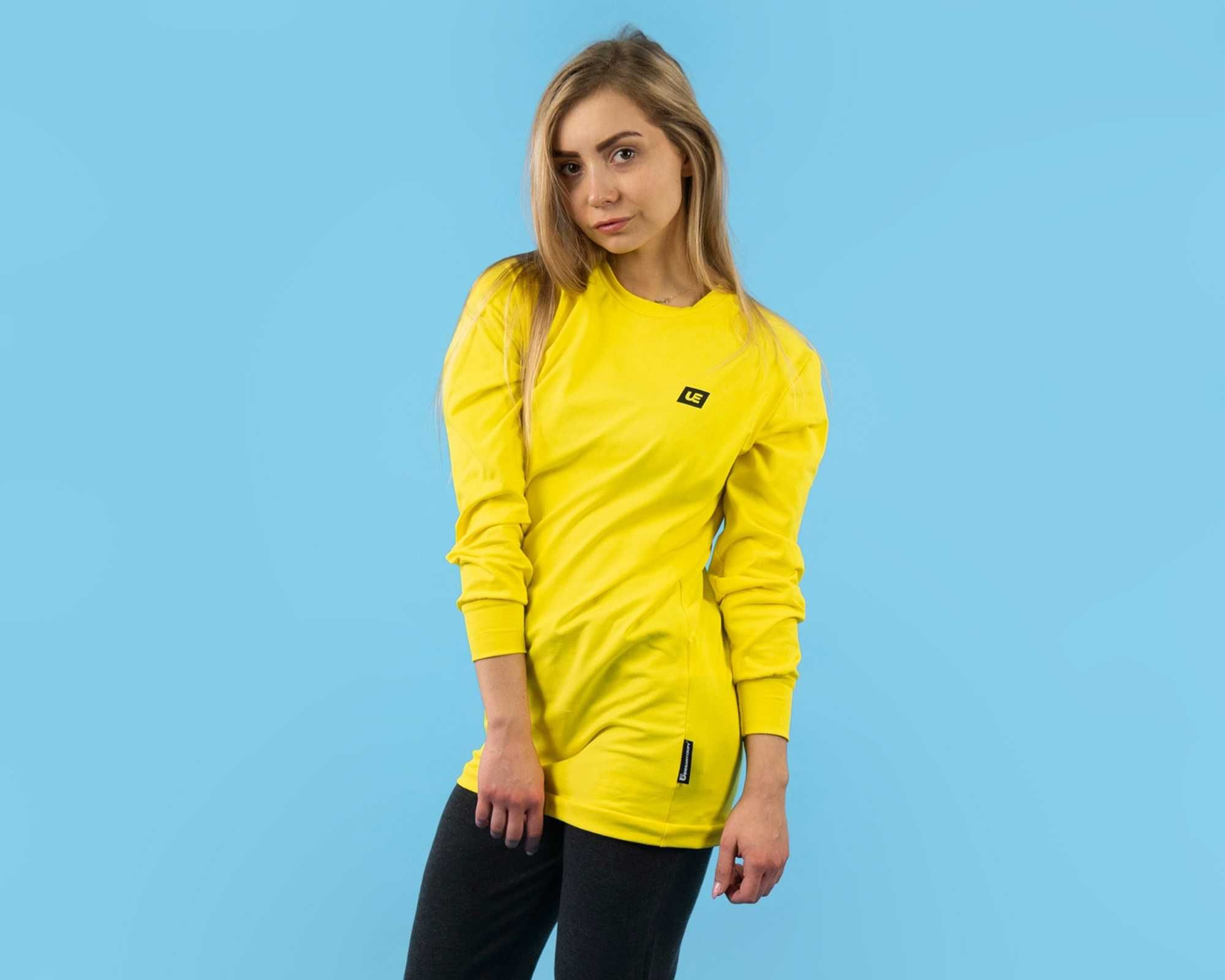 BLUZA ŻÓŁTA XS Long unisex Street wear WYPRZEDAŻ -70% KATOWICE