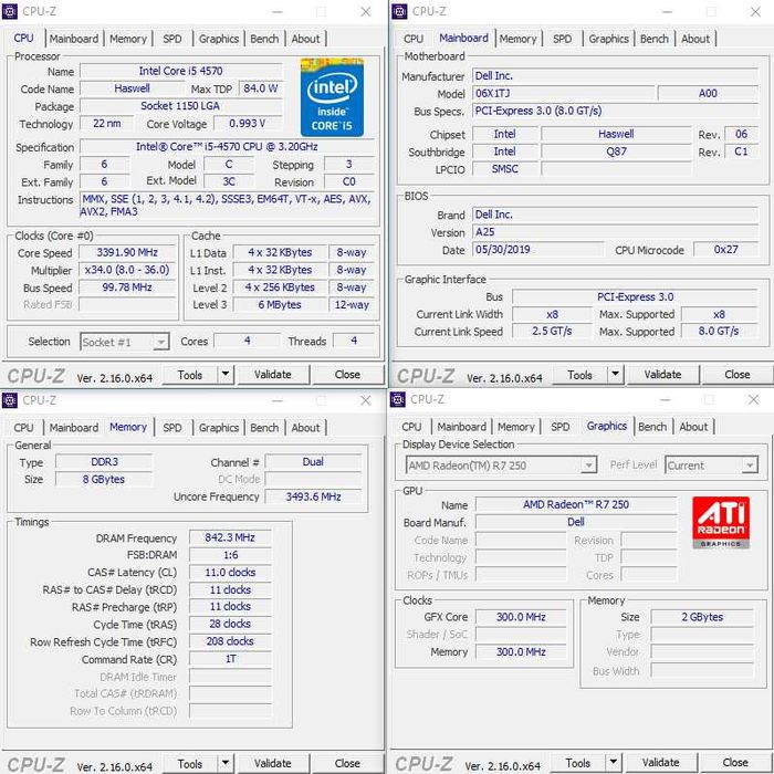 Komputer stacjonarny Dell Optiplex 9020 CPU i5-4570 RAM 8GB Windows 10