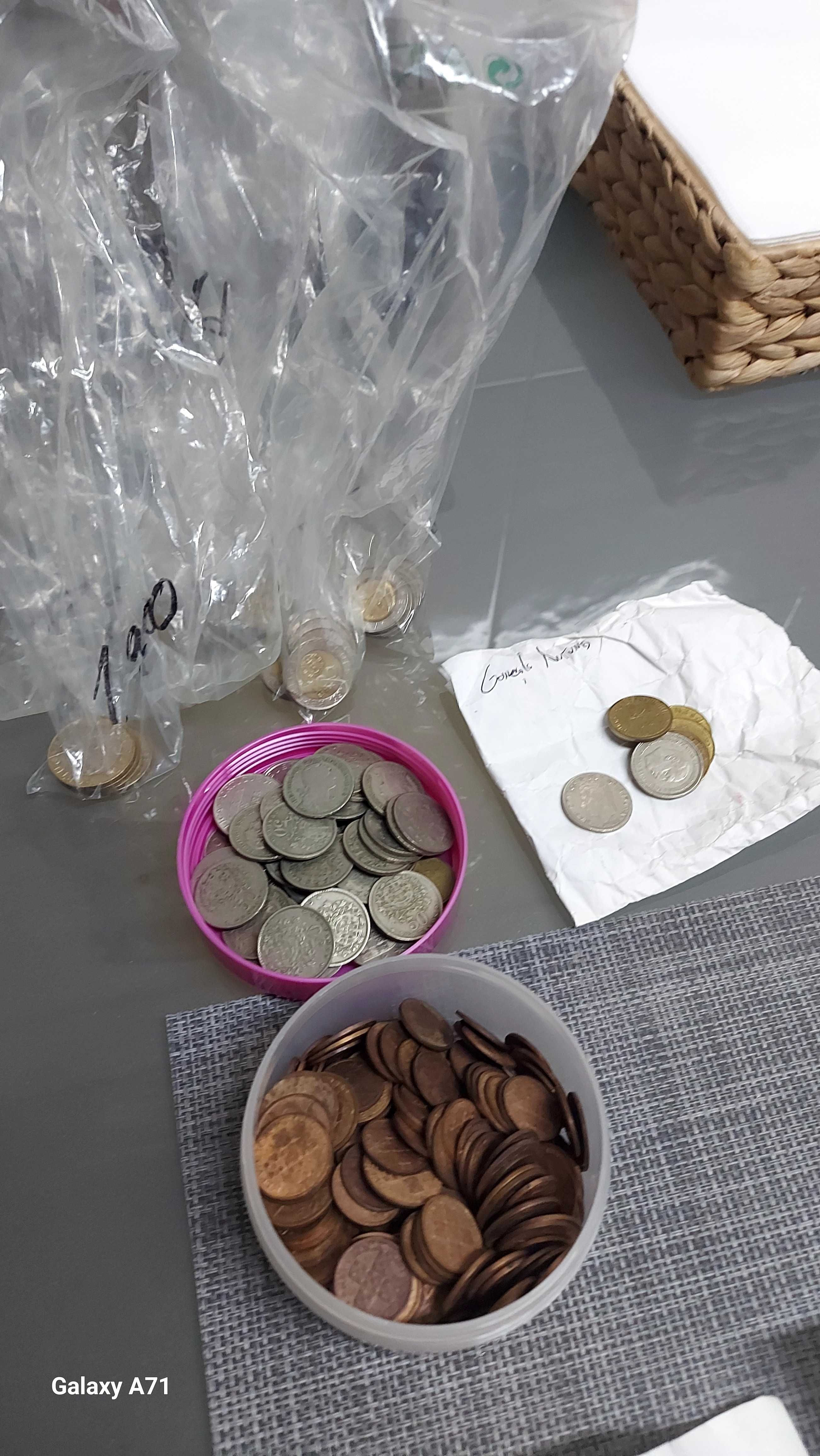 Moedas coleção antigas