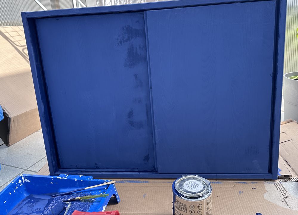 IVAR IKEA SZAFKA nowa, pomalowana na niebiesko