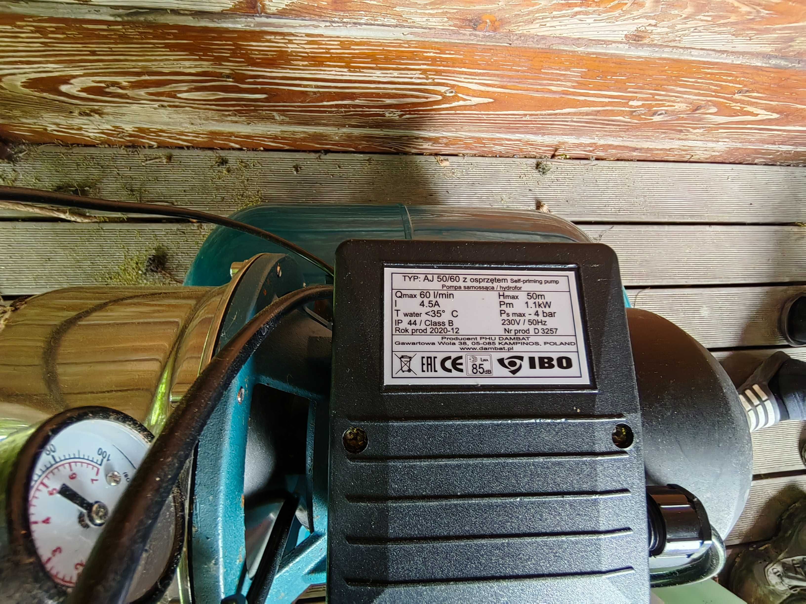 Zestaw pompa samossąca/hydrofor IBO 60L
