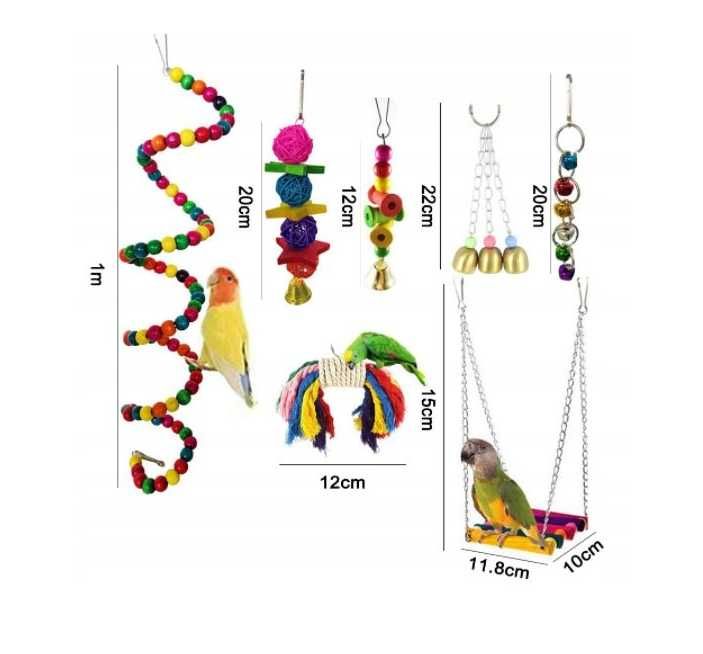 NOWA Zabawka Dla Papugi  Ptaków Huśtawka Do Wspinaczki (OKAZJA)
