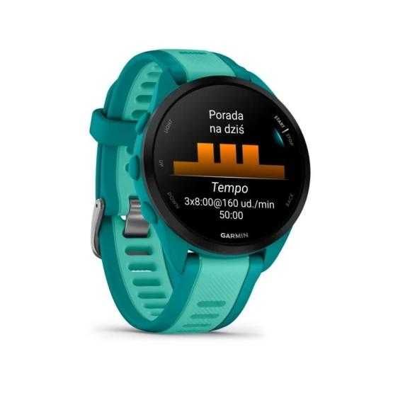 Годинник Garmin Forerunner 165 Music Turquoise/Aqua (010-02863-32)