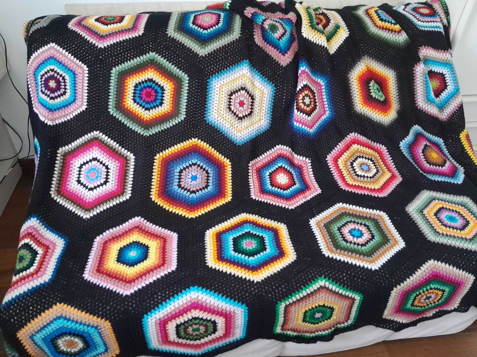 Manta de lã, muito original