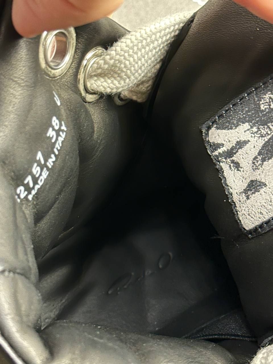 Rick Owens Ramones puffer jumbo lace laces opium archive ботинки кеды