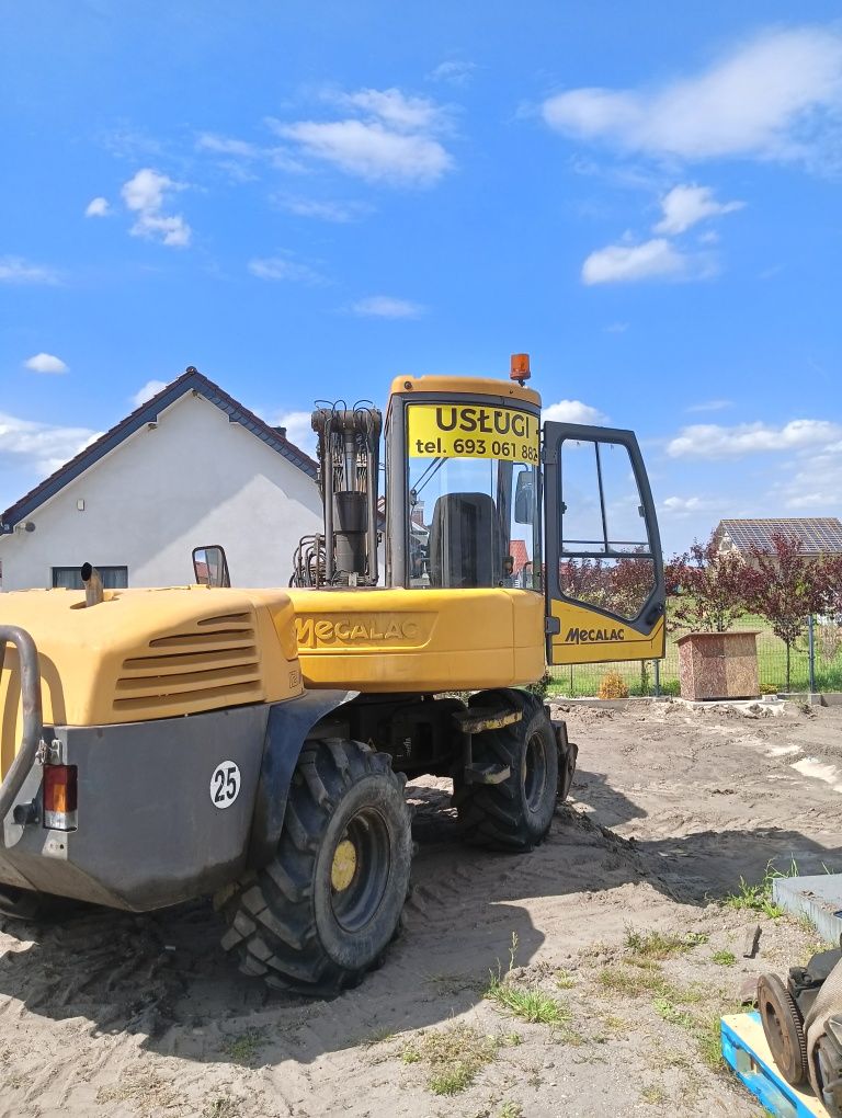 Usługi Mecalac12 łyżki+widly