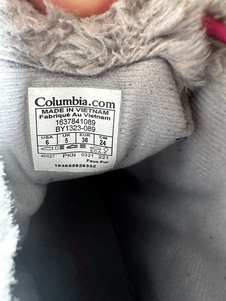 Зимние сапожки Columbia,38p (24 cm)