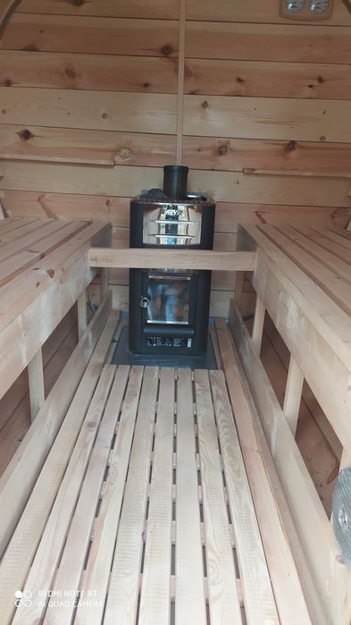 Sauna mobilna opalana drewnem do wynajecia długi weekend, impreza