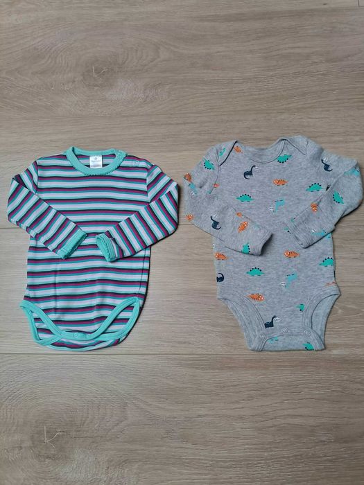 Body długi rękaw x2 paski dinozaury 'Topomini' 'Carter's' 56