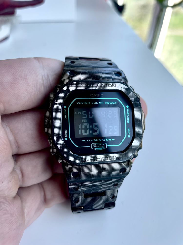 Casio G-shock  5600BBM - 1ER кастом метал камо оригинальный