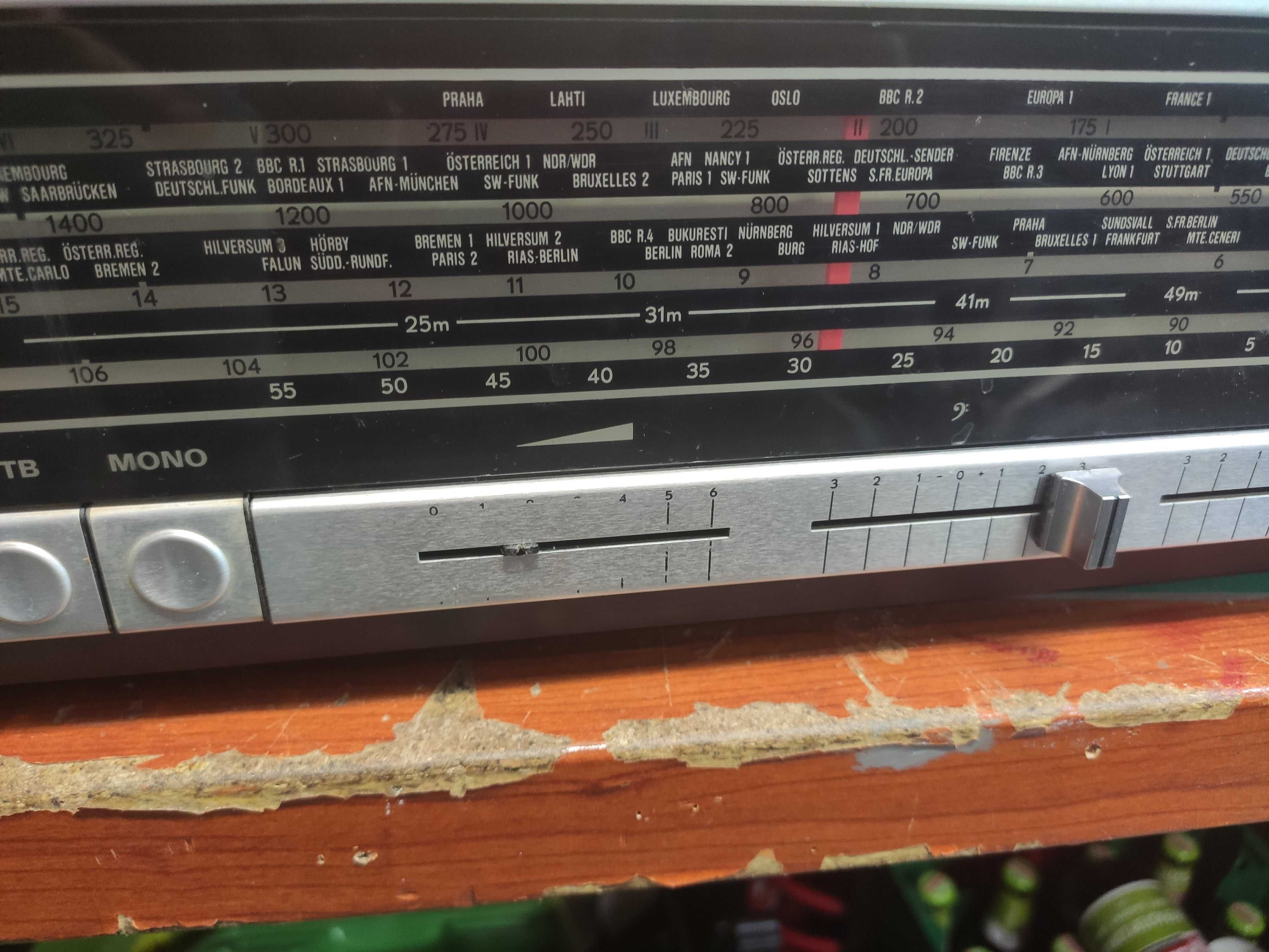 Amplituner radio Grundig RTV 700 z głośnikami Unitra Retro Vintage
