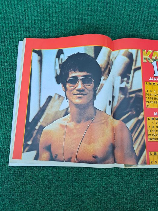 Revista Karate N.° 89 com Poster Calendário de 1983 com Bruce Lee