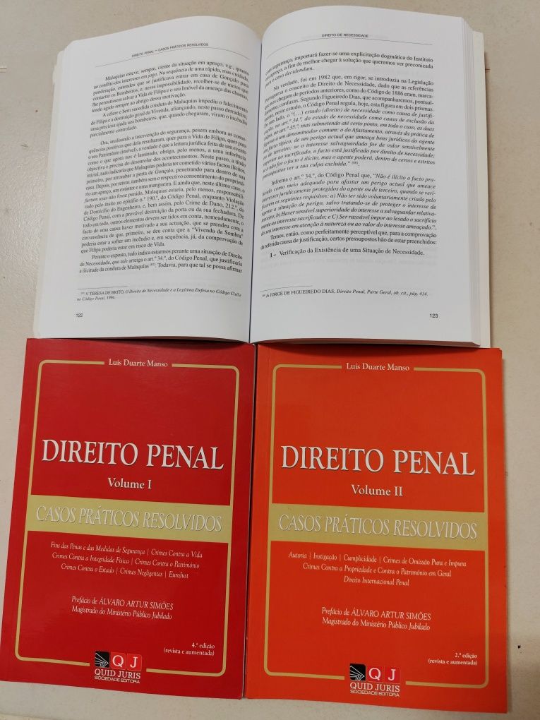 Direito Penal - Casos Práticos Resolvidos - Luís Duarte Manso (3 vol.)