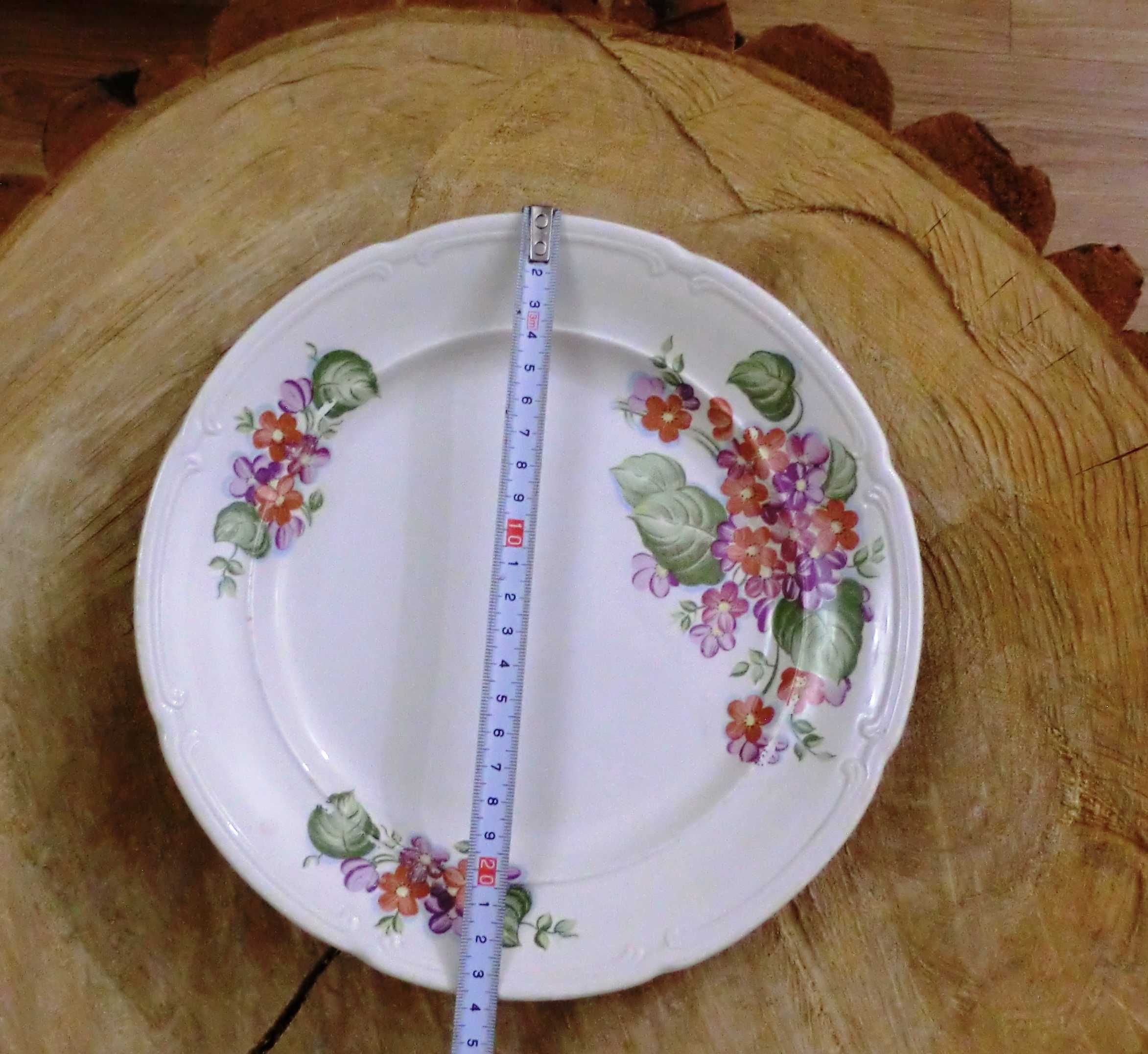 Винтажная тарелка ЗиК, тарелка ссср, диаметр 23,3см, хорошее состояние