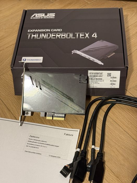 Karta rozszerzeń ASUS ThunderboltEX 4 - Jak nowa | Gwarancja do 2027