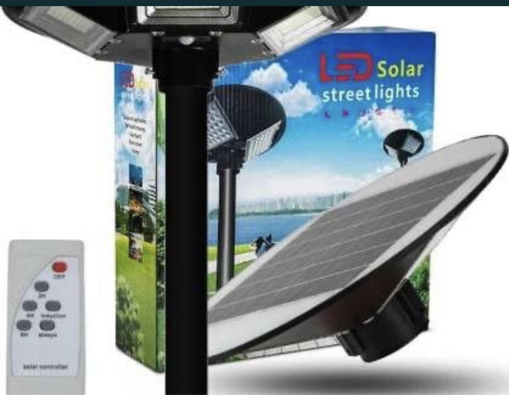 Lampa latarnia solarna ogrodowa mocny solar ulepszony
