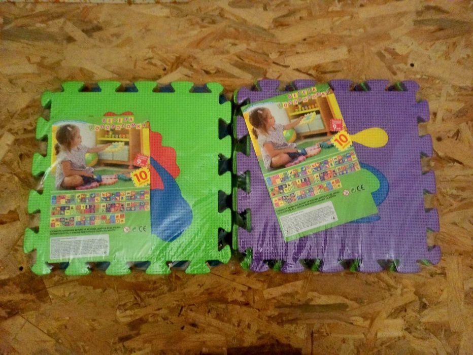 Мягкие коврики-пазлы. Транспорт. Животные+фрукты