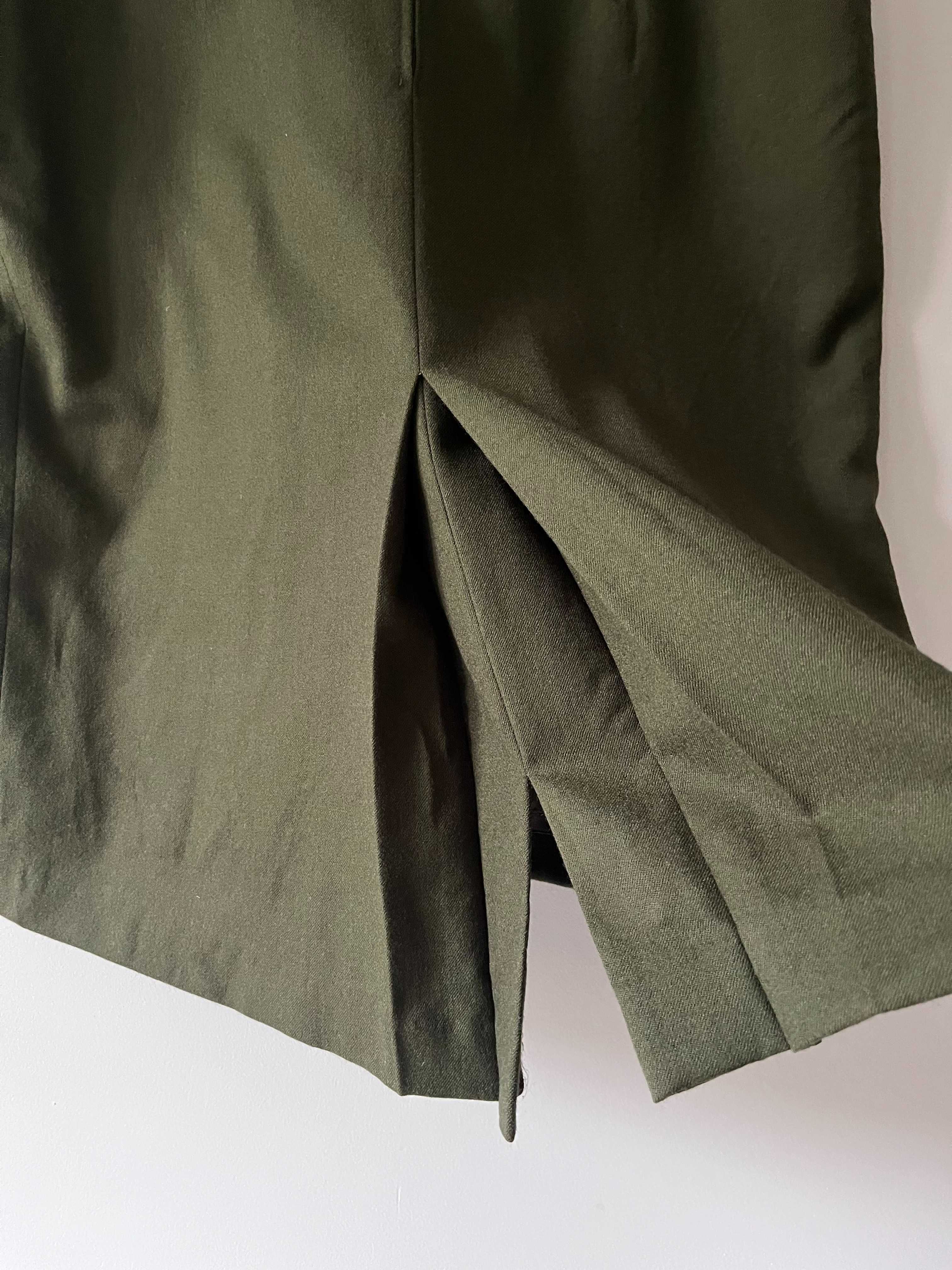 Zielona spódnica 100% wełna