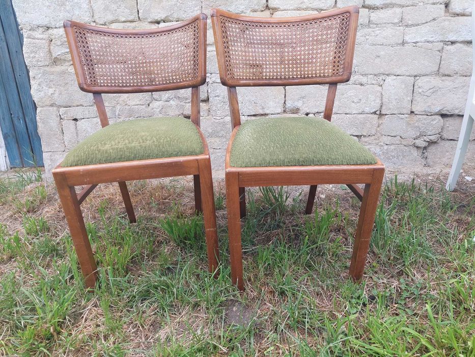 Krzesła w stylu Chippendale - Rattan - Antyk 2 szt./ 200zł