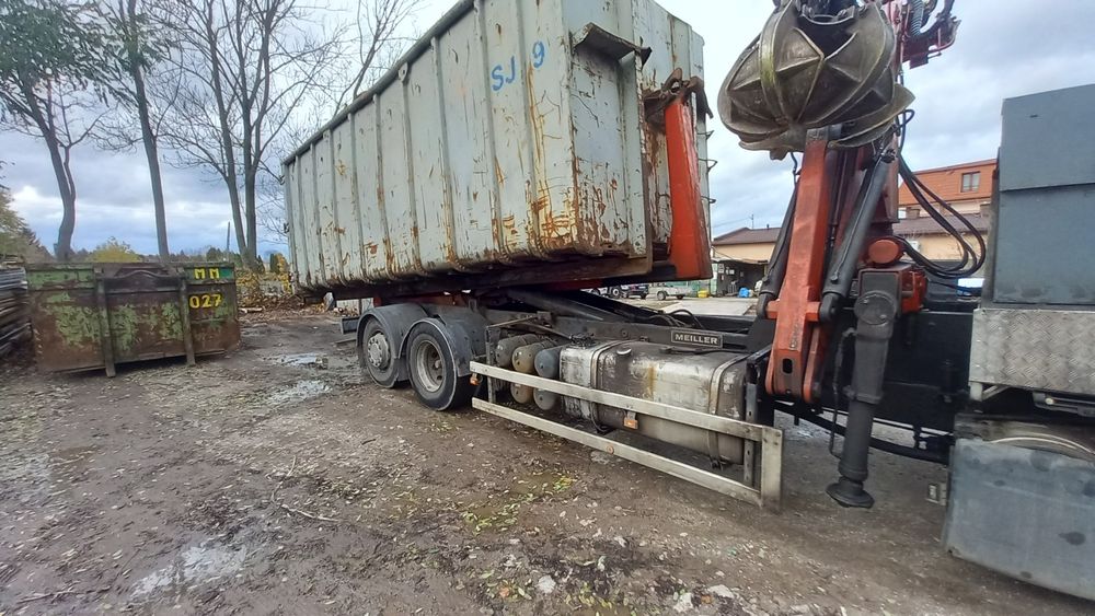 Sprzedam Scania p310 hakowiec plus  hds z chwytakiem do złomu