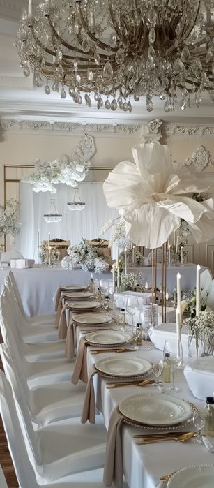 Dekoracja ślubna, kościoła, wesela, sali weselnej