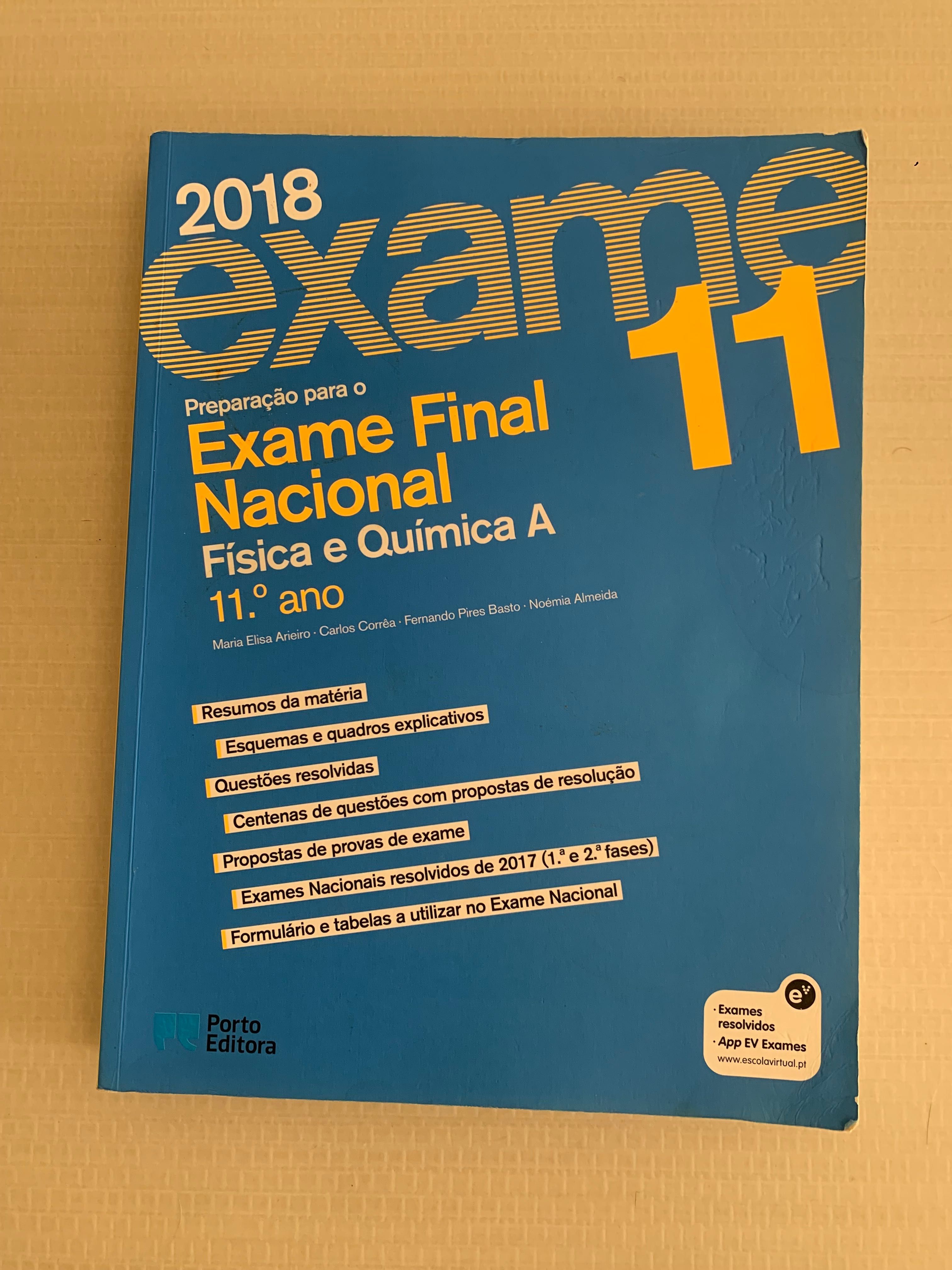 3 Livros de Preparação Exame nacional de Física e Química A