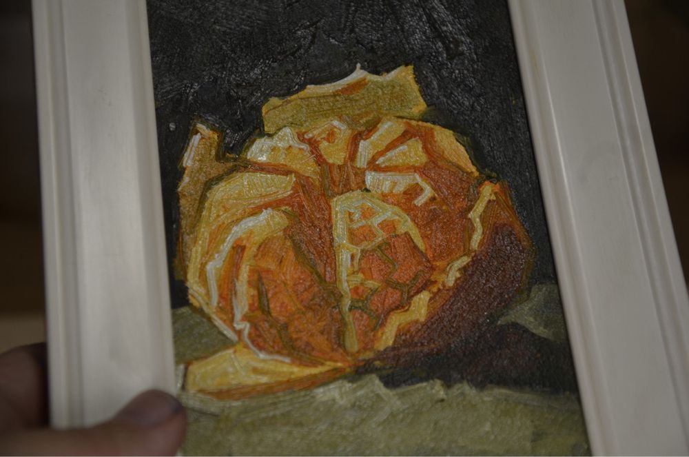 Картина олією (маслом) в рамці 10х15см