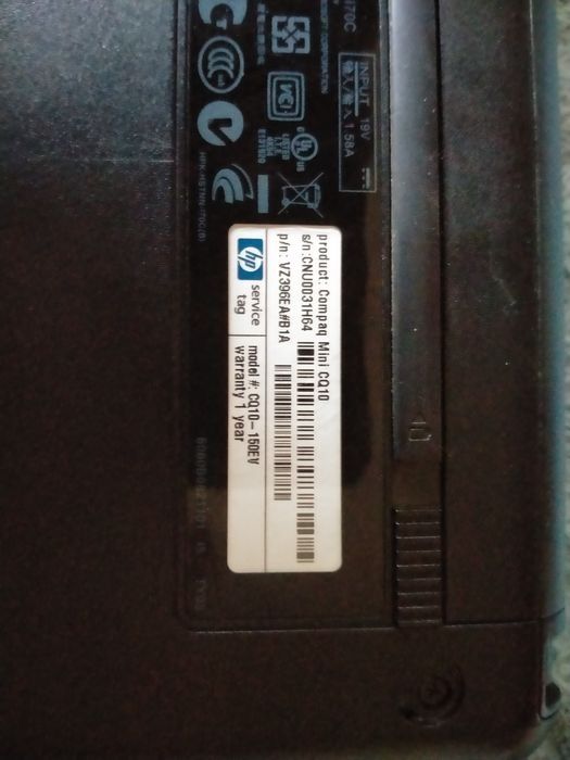 Нетбук HP compact для для набора текста для диагностики автомобиля