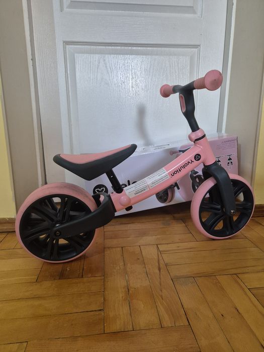 Біговел, рожевий для діток від 18м. YVolution  Yvelo Junior