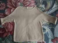 Sweter H&M, beż, r. S/36, oversize