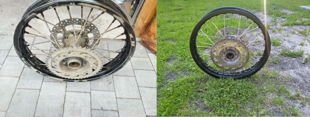 Centrowanie zaplatanie kół motocyklowych, rowerowych