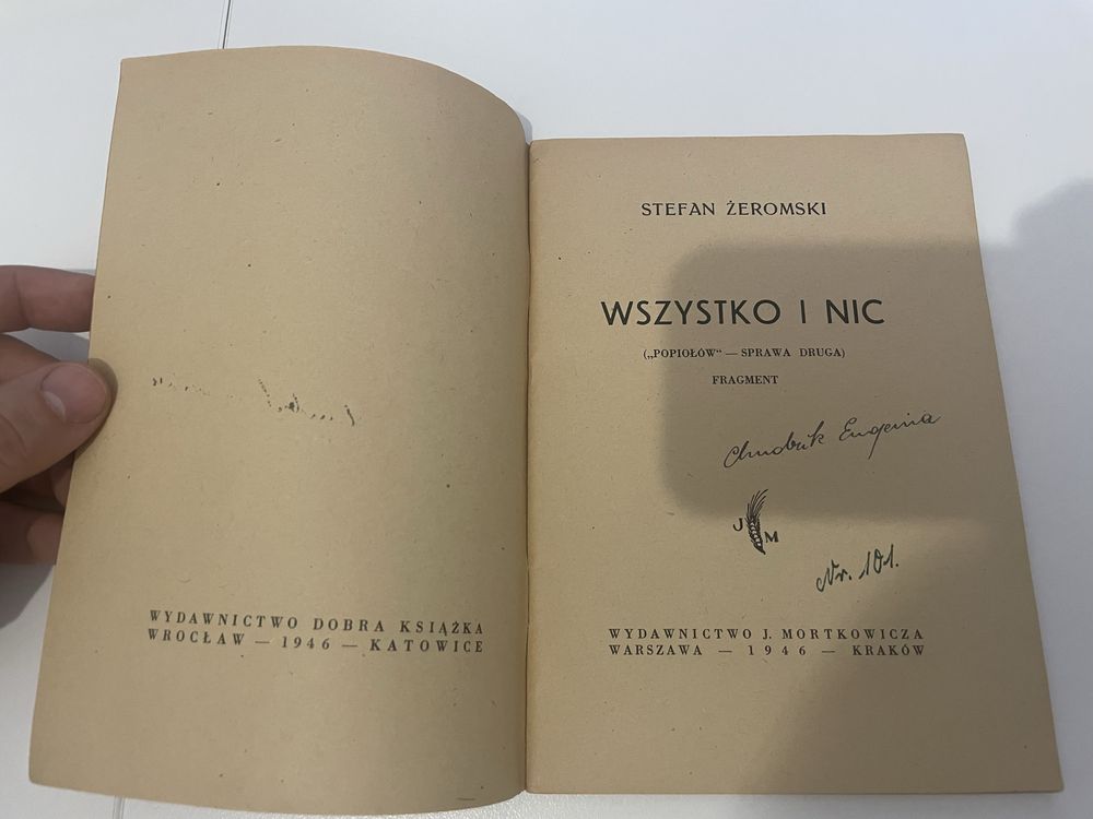 Wszystko i nic Stefan Żeromski
