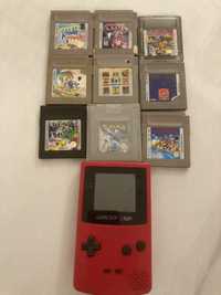 Gameboy color + 8 gier