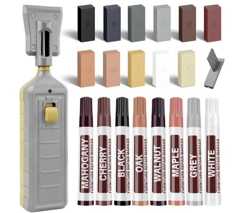 Zestaw naprawczy do naprawy zarysowań podłóg/mebli 10 elementów SCNK