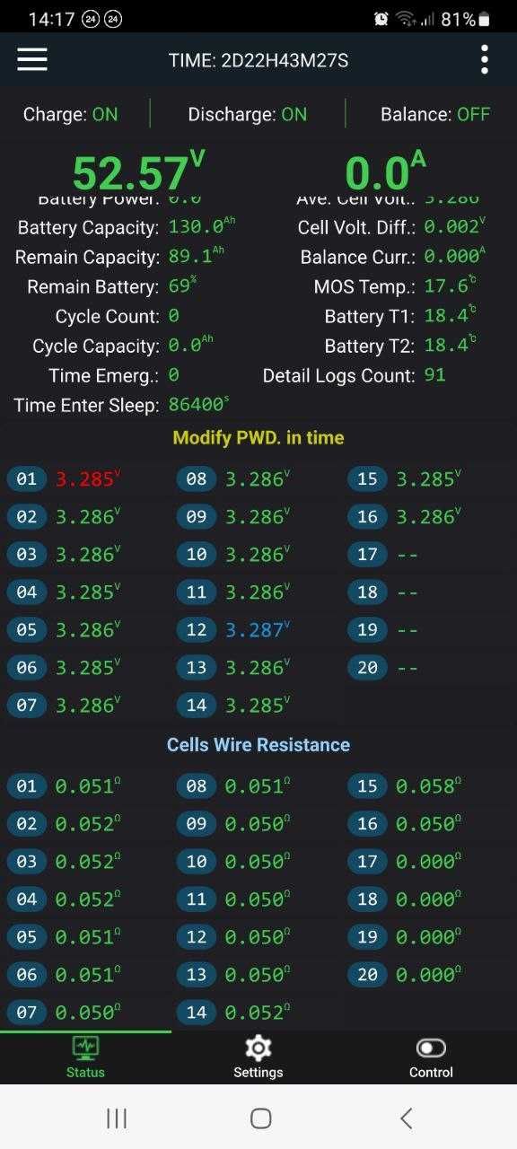 Аккумуляторна збірка LiFePO4 48V 130Ah 6.6kW