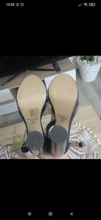 Sandały czarne/transparentne nowe