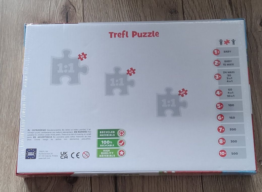 Puzzle niespodzianka 4w1 Świnka Peppa Trefl nowe