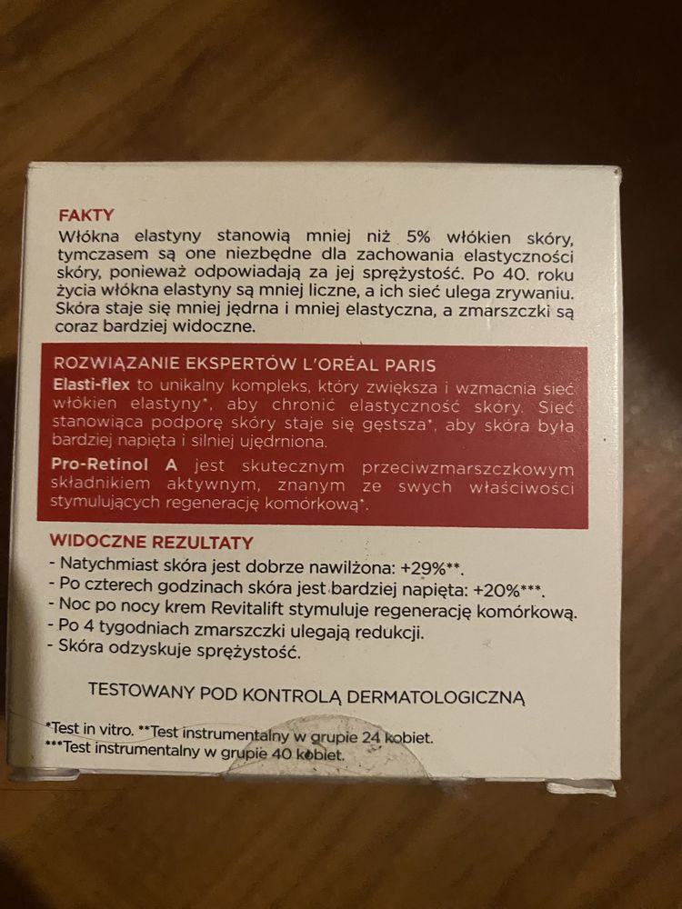 L’OREAL revitalift krem noc