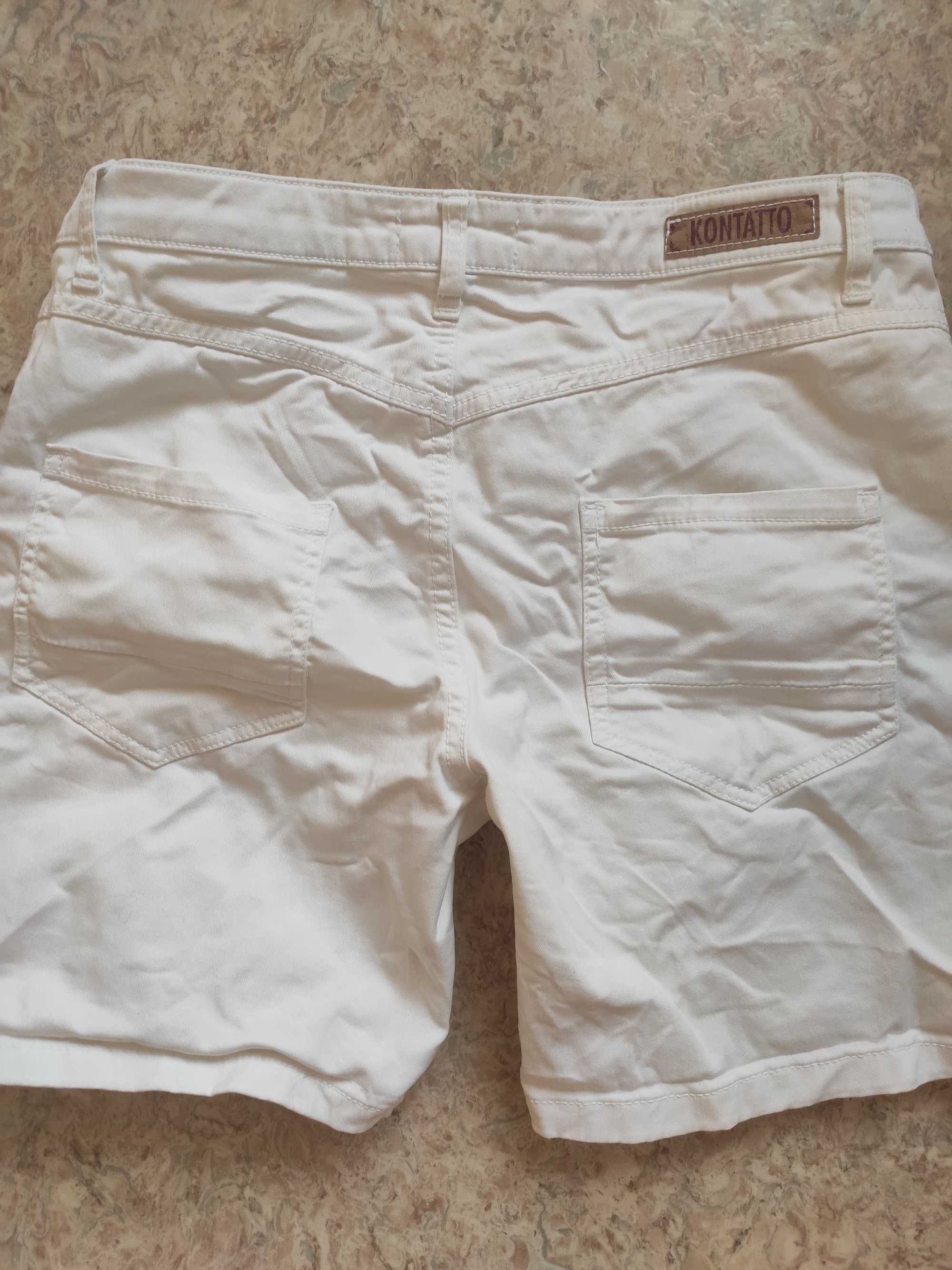 Белые джинсовые шорты бойфренды италия, kontatto
