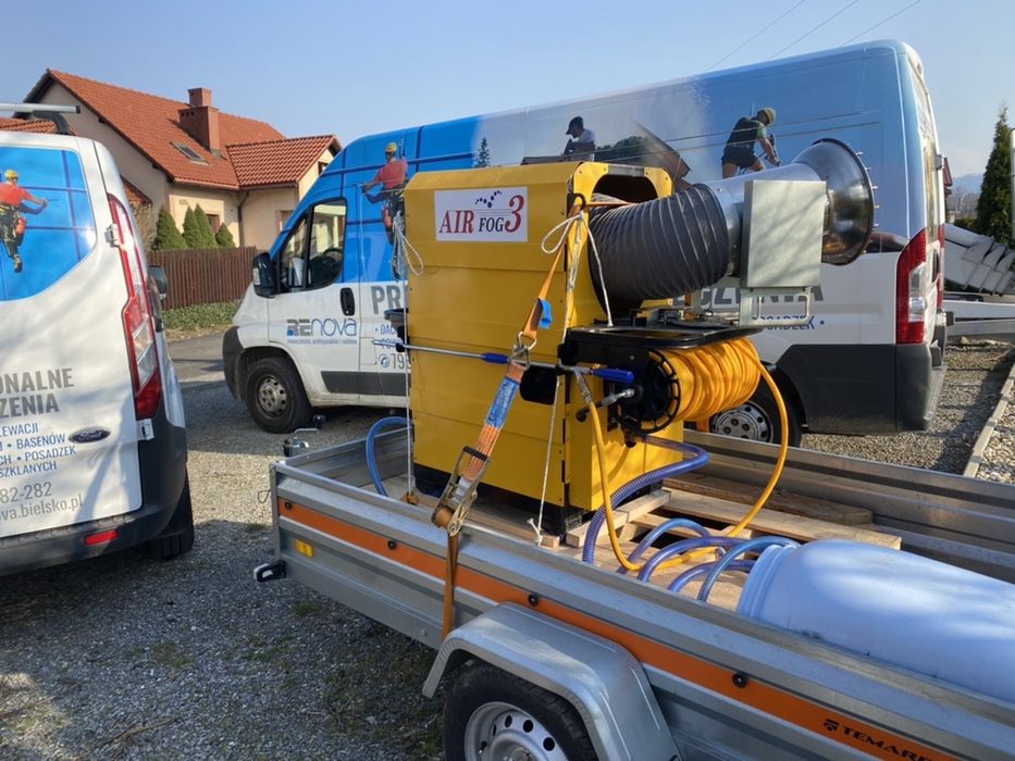 Dezynfekcja ANTYWIRUSOWA Ozonowanie SZYBKIE TERMINY 24H odkomarzanie