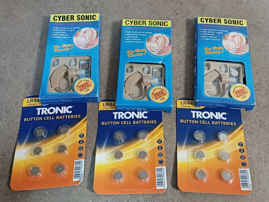 Слуховий апарат Cyber Sonic 40дБ.+ батарейки в подарунок !