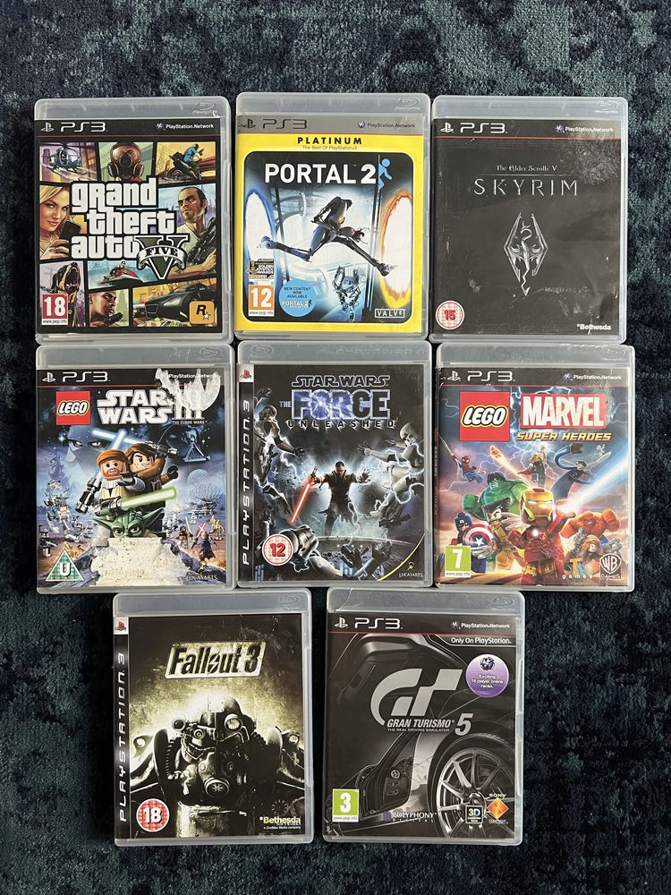 Продам 8 ігор до sony ps3 , gta5 , fallout3, lego, portal та інші