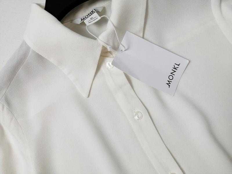 Новая белая классическая рубашка с длинным рукавом monki