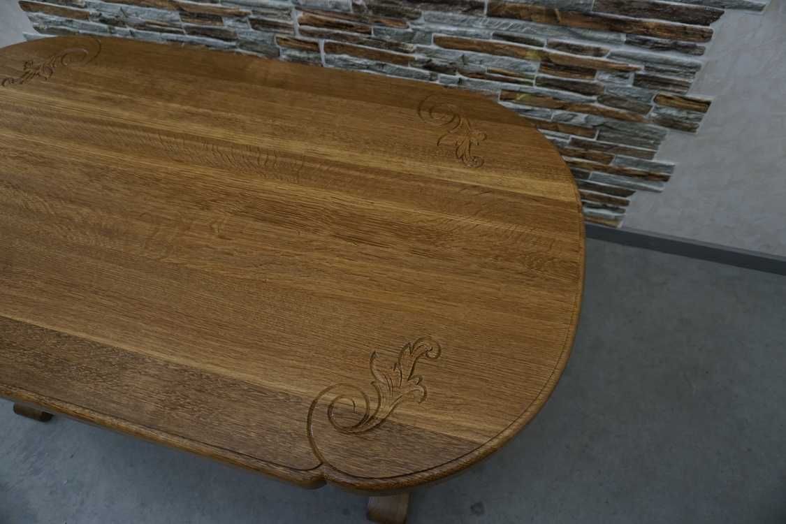 Ława ekstra Lity Dąb Gruba Stabilna Masywna szer. 140x78x60    (l-192)