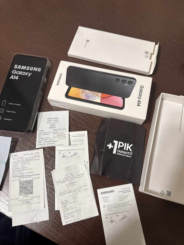 Samsung a14 + чохол та швидка зарядка у подарунок