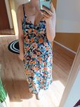 Letnia sukienka na ramiączka midi M/L kwiaty