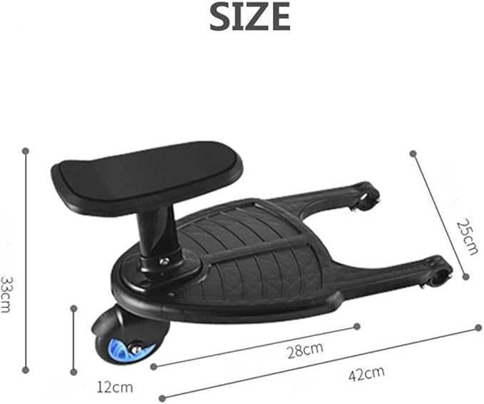 FEIFAN Deska do wózka dziecięcego z deską do siedzenia, niebieski