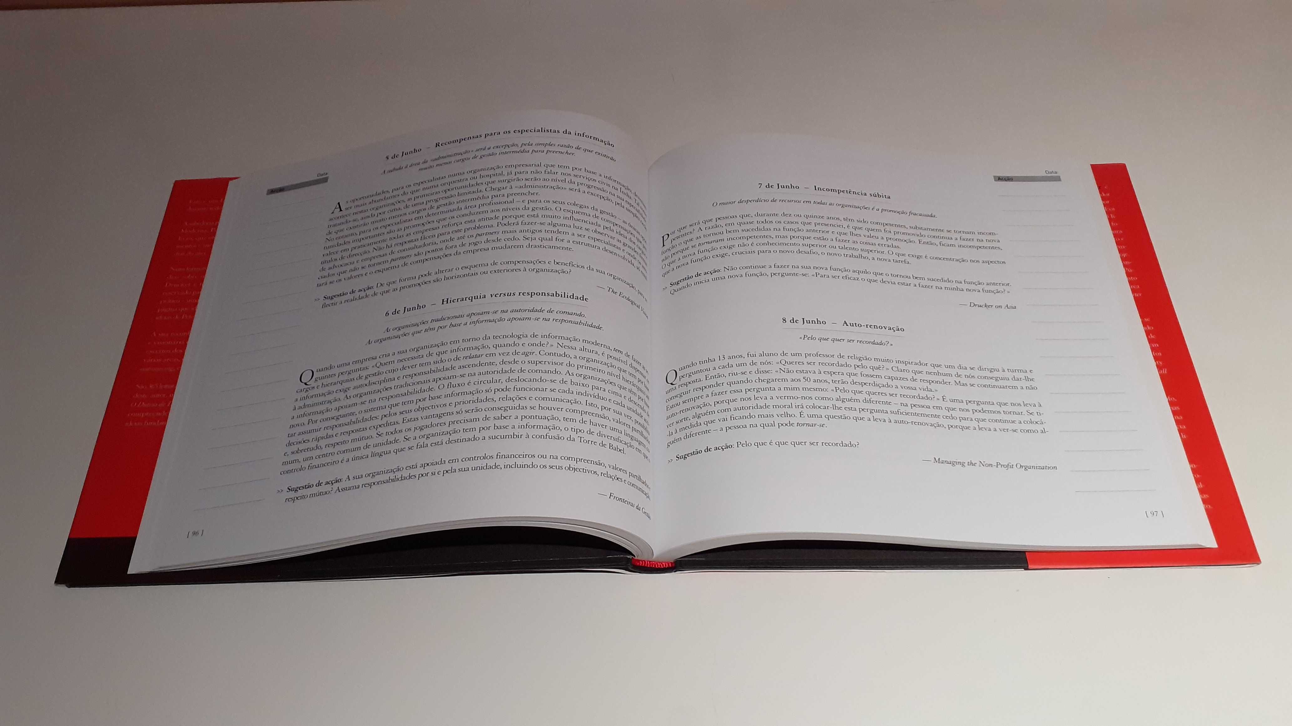 Livro como novo O Diário de Drucker de Peter F. Drucker